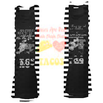 Roses Are Red Blah Tacos Funny Valentine Day Food Lover Unisex Tank Top - Thegiftio