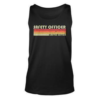 Safety Officer Funny Job Title Profession Birthday Worker Unisex Tank Top - Seseable