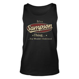 Sampson Shirt Personalized Name Gifts T Shirt Name Print T Shirts Shirts With Name Sampson Men Women Tank Top Graphic Print Unisex - Thegiftio UK