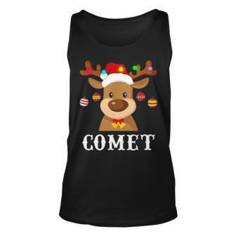 Santa Reindeer Comet Xmas Group Costume Unisex Tank Top - Seseable