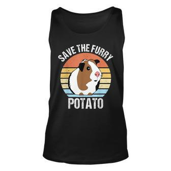 Save The Furry Potato Funny Guinea Pig Unisex Tank Top - Seseable