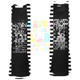 Saved By The Lab Groovy Lab Week Medical Laboratory Tech Unisex Tank Top | Mazezy