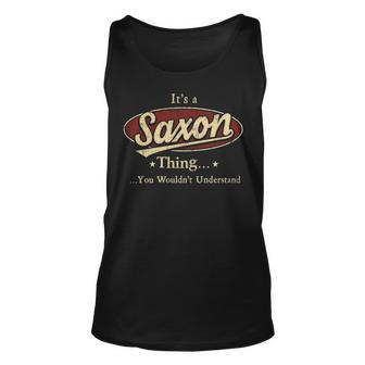 Saxon Shirt Personalized Name Gifts T Shirt Name Print T Shirts Shirts With Name Saxon Men Women Tank Top Graphic Print Unisex - Thegiftio UK