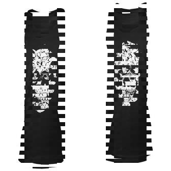 Scary Halloween Cat Skull Costume Black Cat Kitty Skeleton Men Women Tank Top Graphic Print Unisex - Thegiftio
