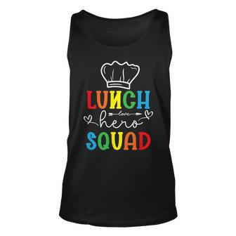 School Lunch Hero Squad Funny Cafeteria Workers Gifts Unisex Tank Top - Thegiftio UK