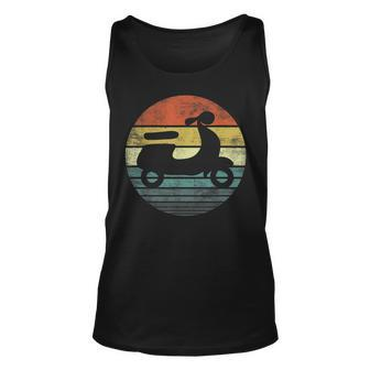 Scooter Driver Gifts Funny Retro Classic Motorbike Moped Unisex Tank Top - Seseable