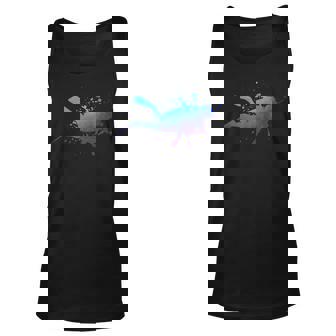 Scuba Diver Snorkeling Diving Lover Vintage Blue Watercolor Tank Top | Mazezy