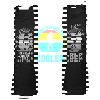 Scuba Diving Dad Like A Regular Dad But Cooler Vintage Unisex Tank Top | Mazezy