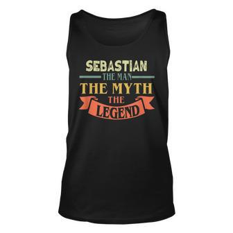 Sebastian Der Mann Mythos Legende Unisex TankTop, Personalisiert - Seseable