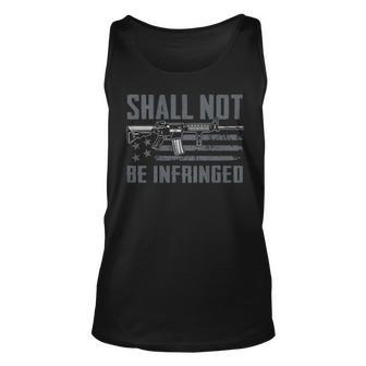 Shall Not Be Infringed - 2Nd Amendment Gun Rights On Back Unisex Tank Top - Seseable