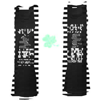 Shamrock Shut Up Liver Youre Fine Irish St Patricks Day Unisex Tank Top | Seseable CA