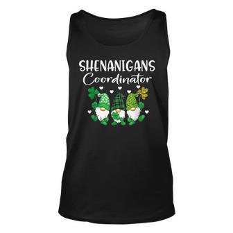 Shenanigans Coordinator St Patricks Day Gnomes Green Proud V5 Unisex Tank Top - Seseable