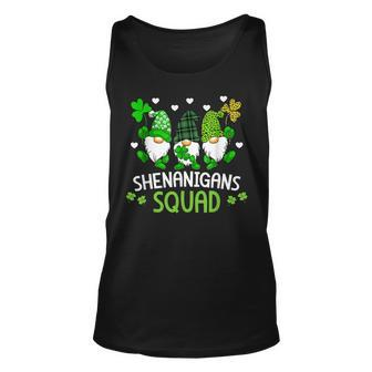Shenanigans Squad Gnomes Shamrock Happy St Patricks Day Unisex Tank Top - Seseable