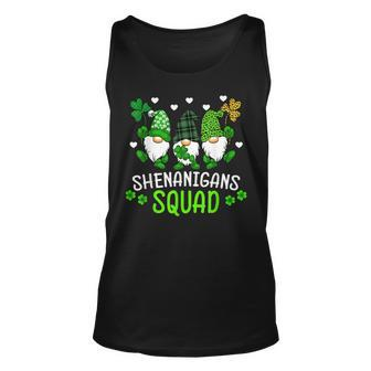 Shenanigans Squad St Patricks Day Gnomes Green Proud Irish Unisex Tank Top - Seseable