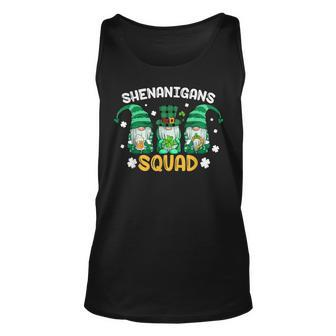 Shenanigans Squad St Patricks Day Gnomes Green Proud Irish Unisex Tank Top - Thegiftio UK