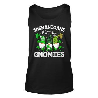 Shenanigans With My Gnomies St Patricks Day Gnome Funny Unisex Tank Top - Seseable