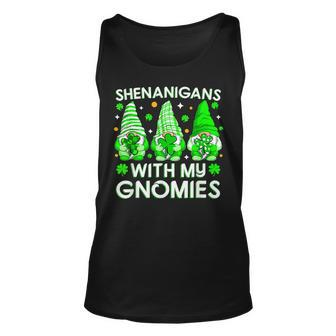 Shenanigans With My Gnomies St Patricks Day Gnomes Irish Unisex Tank Top - Seseable