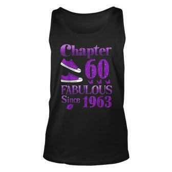 Shoes Chapter 60 Fabulous Since 1963 Purple Unisex Tank Top - Seseable