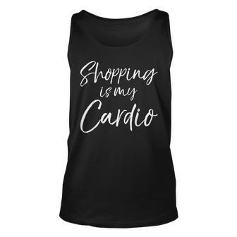 Shopper Shopping Is My Cardio Tank Top - Seseable