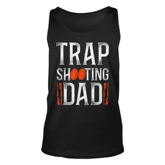Shotgun Skeet Trap Clay Pigeon Shooting Dad Father Vintage Unisex Tank Top - Seseable