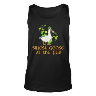 Silliest Goose At The Pub St Patricks Day Funny Unisex Tank Top | Mazezy