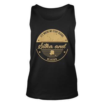 Sitka And Alaska Its Where My Story Begins Unisex Tank Top - Seseable