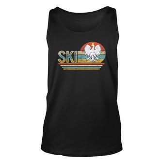 Ski Polish Surname Poland Heritage Polski Eagle Dyngus Day Men Women Tank Top Graphic Print Unisex - Thegiftio UK