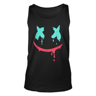 Smiling Marshmallow Melting Happy Face Unisex Tank Top | Mazezy