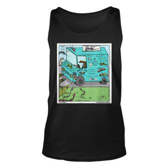 Snakes Lizards Reptile Snacks Food Truck Tank Top | Mazezy
