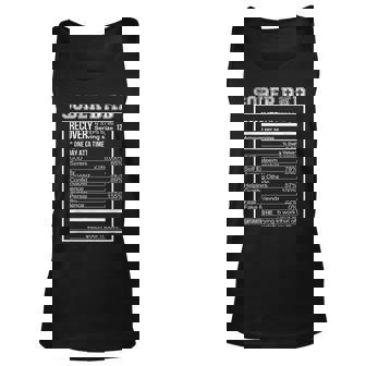 Sober Dad Recovery Nutritional Value Addiction Celebration Unisex Tank Top - Thegiftio