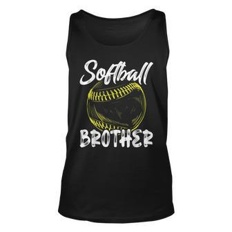 Softball Brother For Men Family Matching Players Fathers Day Unisex Tank Top - Thegiftio UK