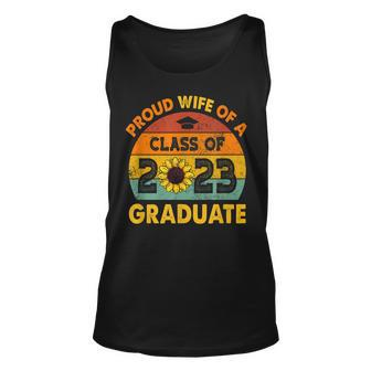 Sonnenblume Senior Proud Wife Class Of 2023 Graduate Vintage Tank Top - Seseable