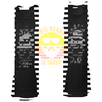 Sorry This Beard Is Taken Funny Valentines Day Gifts For Him Unisex Tank Top - Seseable