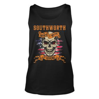 Southworth The Man The Myth The Legend Personalized Last Name Unisex Tank Top - Seseable