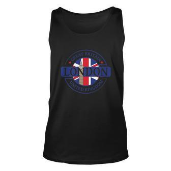 Souvenir London T-Shirt City Vintage Uk Flag British Tee Men Women Tank Top Graphic Print Unisex - Thegiftio UK