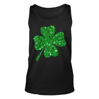 Sparkle Clover Irish For St Patricks & Pattys Day V2 Unisex Tank Top | Mazezy