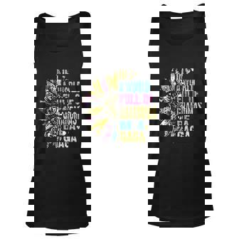 Sparkle Sunflower In A World Full Of Grandmas Be A Gaga Men Women Tank Top Graphic Print Unisex - Thegiftio