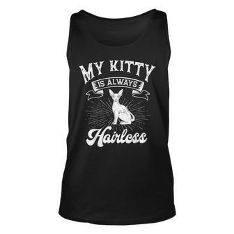 Sphynx Cat Kitty Always Hairless Animal Breeder Pet Lover Unisex Tank Top | Mazezy