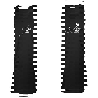 Sprint Car Racing Sprint Car Racing Heartbeat Unisex Tank Top - Seseable