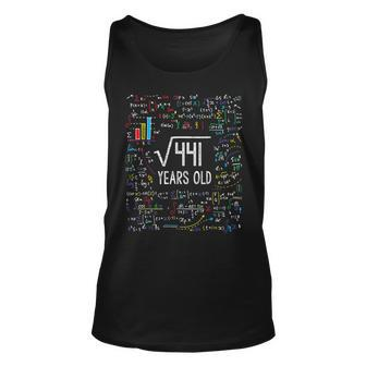 Square Root Of 441 21St Birthday 21 Year Old Math Bday Tank Top | Mazezy