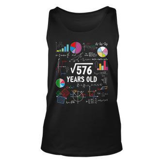 Square Root Of 576 24Th Birthday 24 Year Old Math Nerd Tank Top | Mazezy