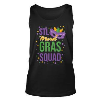 St Louis Soulard Mardi Gras Squad Matching Mardi Gras Unisex Tank Top | Mazezy