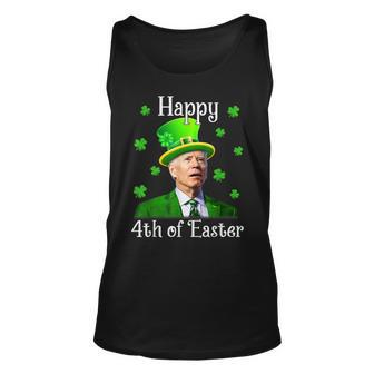 St Patricks Day Funny Happy 4Th Of Easter Anti Joe Biden Unisex Tank Top - Seseable