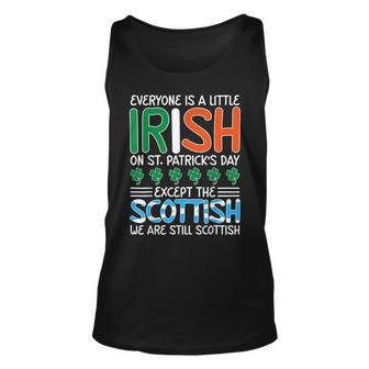 St Patricks Day Irish Flag Scottish Shamrock Funny Joke Unisex Tank Top - Thegiftio