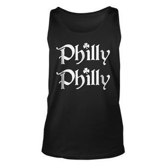 St Patricks Day Shirt - Philly Philly Football Fan Tee Unisex Tank Top | Mazezy