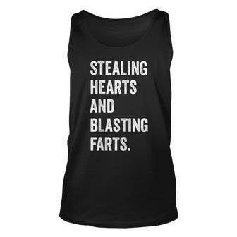 Stealing Hearts And Blasting Farts Retro Vintage Unisex Tank Top - Seseable