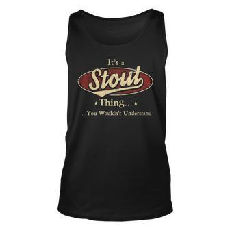Stout Personalized Name Gifts Name Print S Name Unisex Tank Top - Seseable