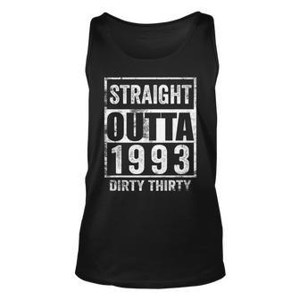 Straight Outta 1993 Dirty Thirty 30 Years 30Th Birthday 2023 Tank Top | Mazezy