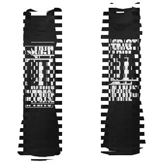Straight Outta My Thirties Funny 40Th Birthday Gift Unisex Tank Top | Mazezy