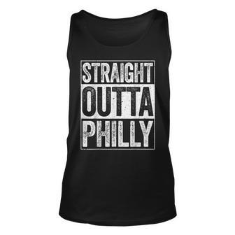 Straight Outta Philly Pennsylvania Gift Unisex Tank Top - Seseable